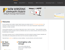 Tablet Screenshot of newhorizonschurch.org.au